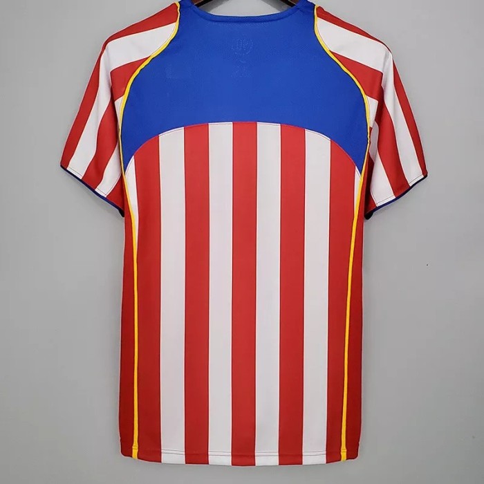 2004-2005 Atlético Madrid Home Retro Soccer Jersey