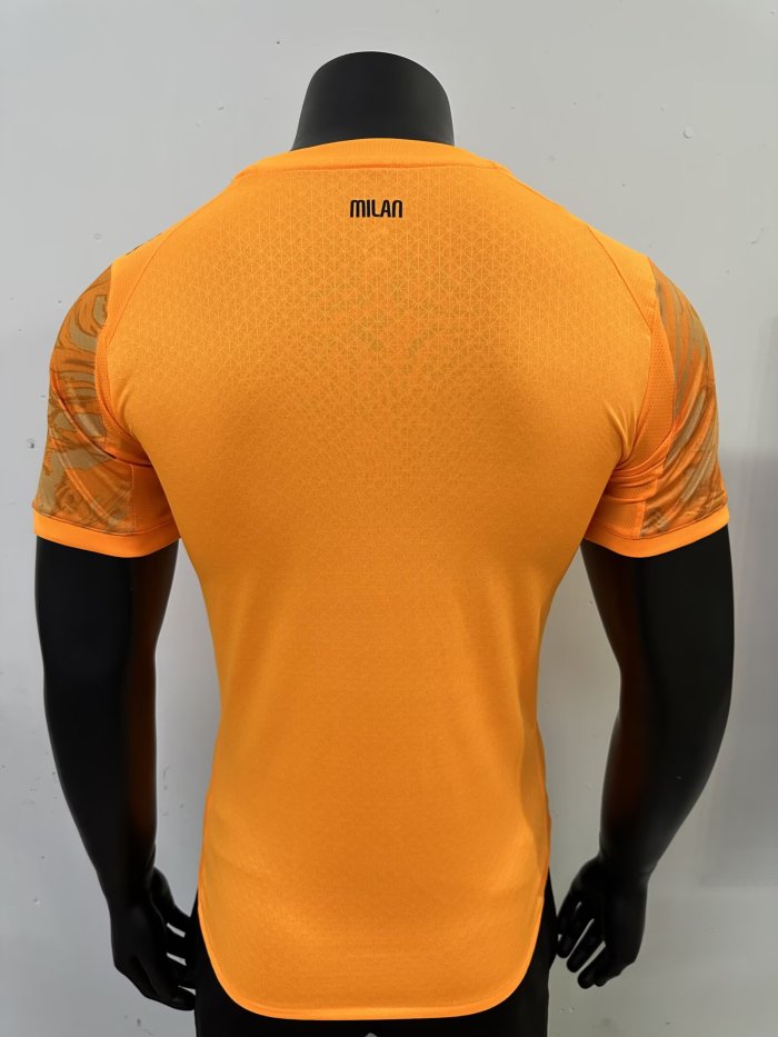 25-26 AC Milan Orange Special Edition Player Version Soccer Jersey