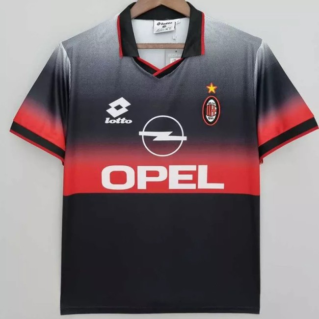 1996-1997 AC Milan Black Red Retro Training Shirts