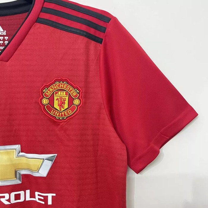 2018-2019 Manchester United Home Retro Soccer Jersey