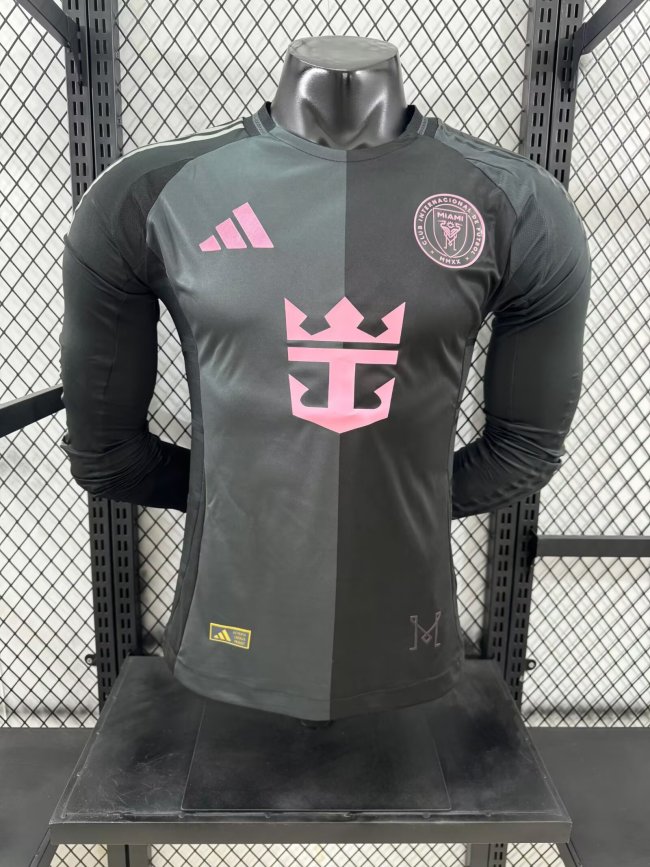 25-26 Inter Miami Away Long Player Version Soccer Jersey 长袖