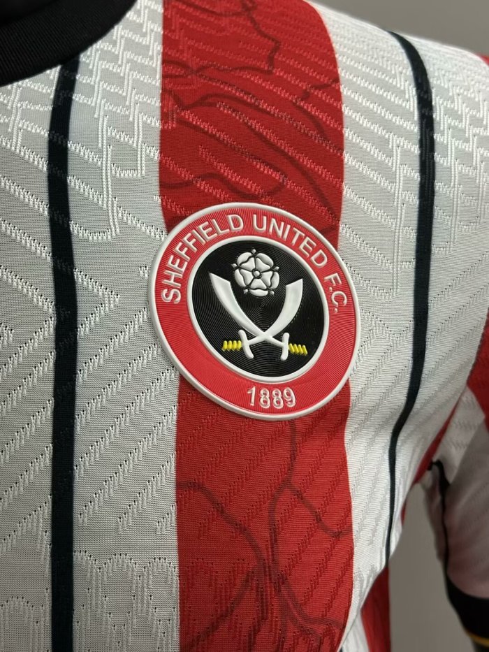 25-26 Sheffield United Home Player Version Soccer Jersey