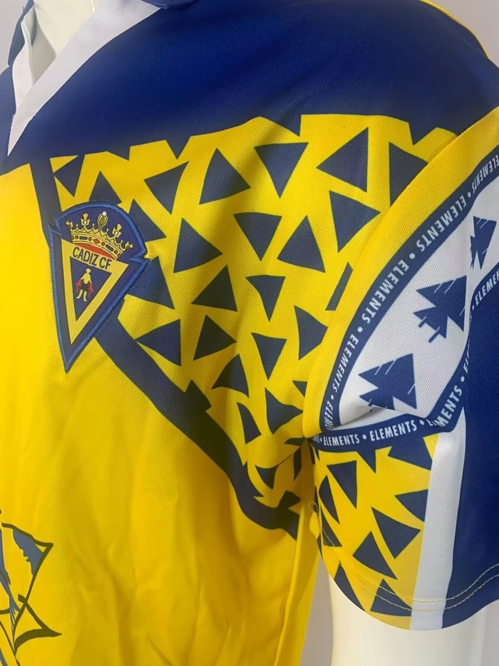 1991-1992 Cadiz Home Retro Soccer Jersey