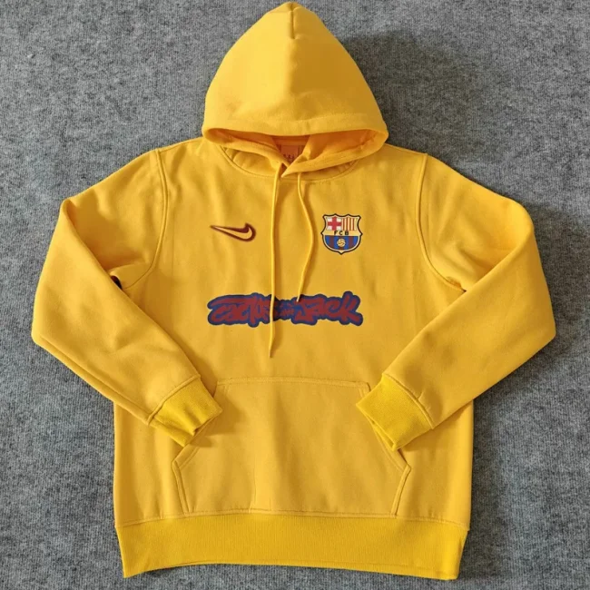 25-26 Barcelona Yellow Hoody (加绒)彩标