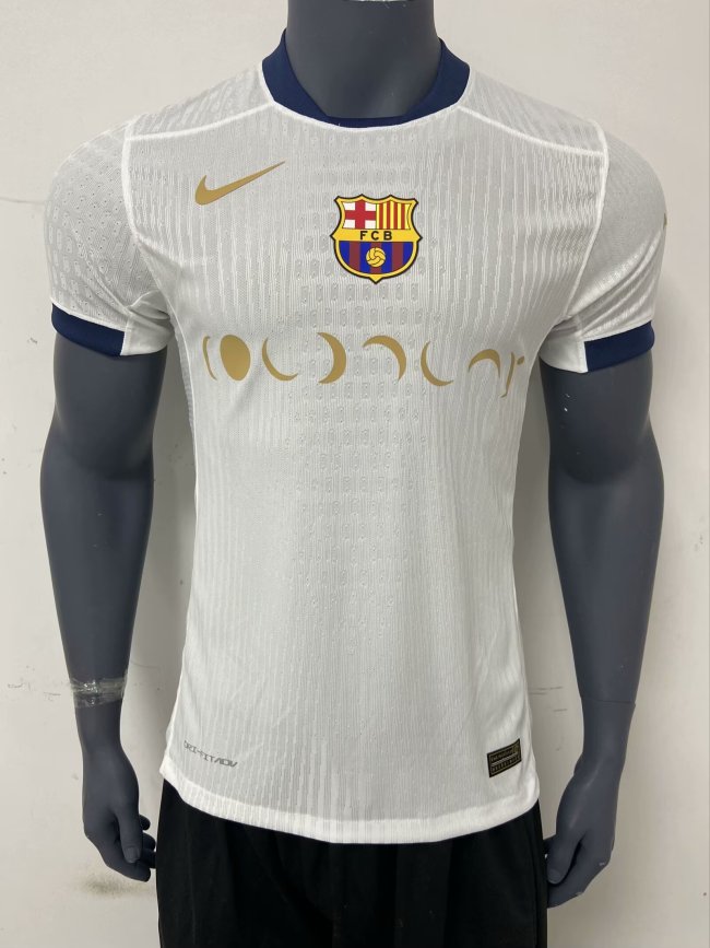 25-26 Barcelona White Special Edition Player Soccer Jersey