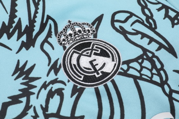 23-24 Real Madrid High Quality Half Pull Tracksuit