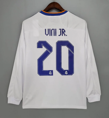 21-22 Real Madrid Home Long sleeves Soccer Jersey