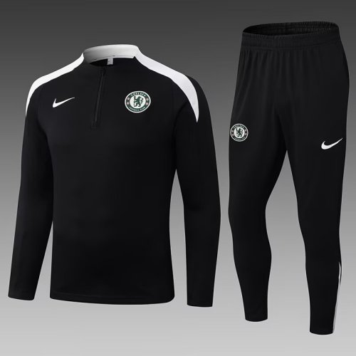 25-26 Chelsea High Quality Half Pull Tracksuit