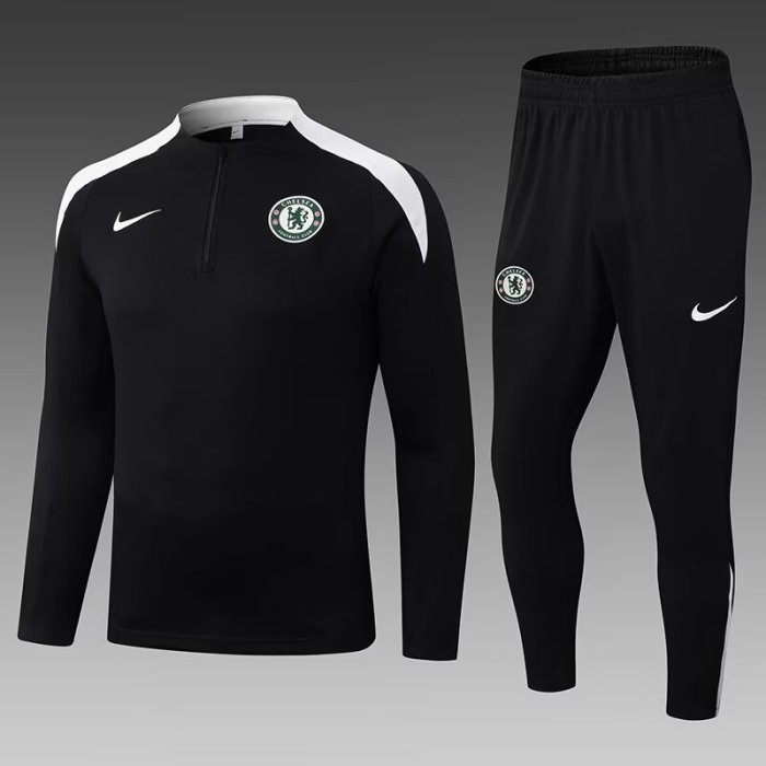 25-26 Chelsea High Quality Half Pull Tracksuit