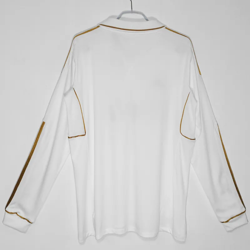 2011-2012 Real Madrid Home Long Sleeve Retro Soccer Jersey