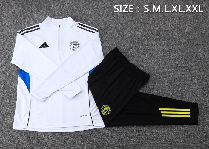 25-26 Manchester United High Quality Half Pull Tracksuit