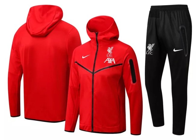 22-23 Liverpool Red Hoodie Jacket Tracksuit#F383