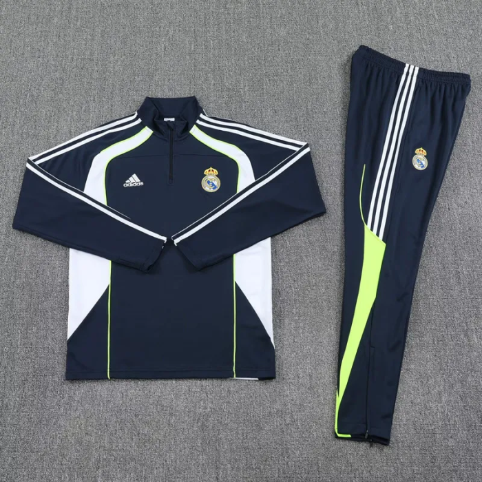 25-26 Real Madrid High Quality Half Pull Tracksuit
