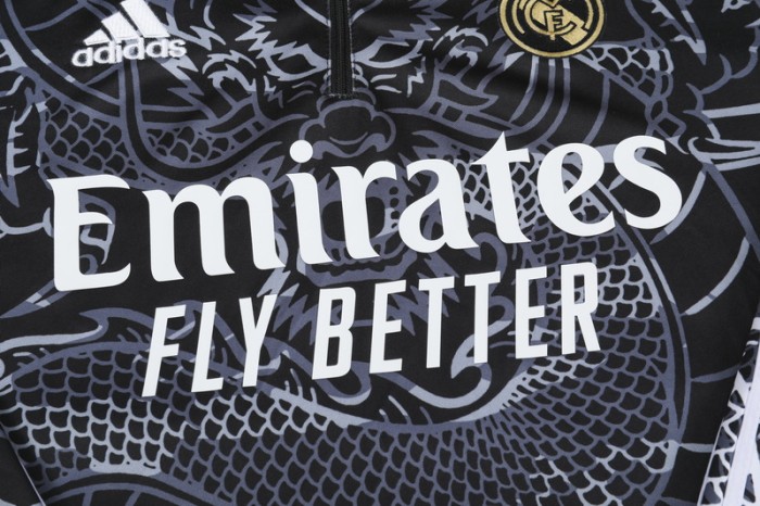 23-24 Real Madrid High Quality Half Pull Tracksuit