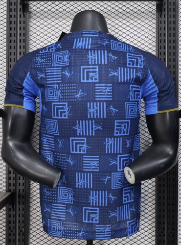 25-26 Real Madrid Blue Special Edition Player Version Soccer Jersey