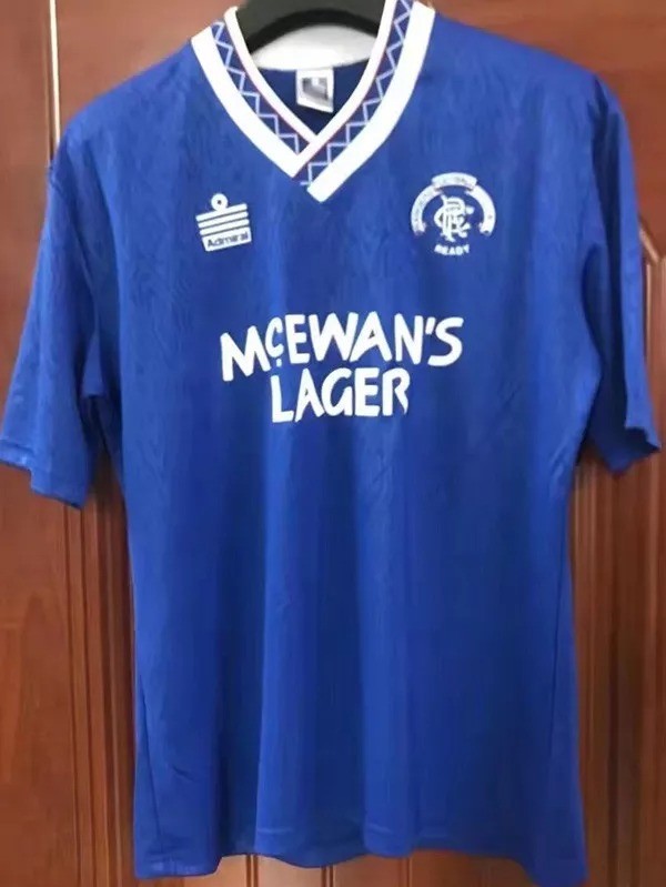 1982 Rangers Home Retro Soccer Jersey