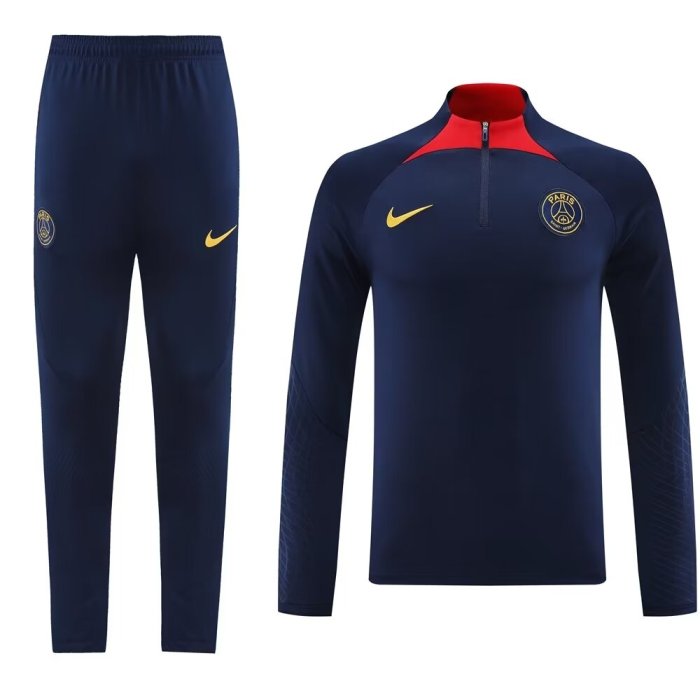 23-24 Paris Saint-Germain High Quality Half Pull Tracksuit