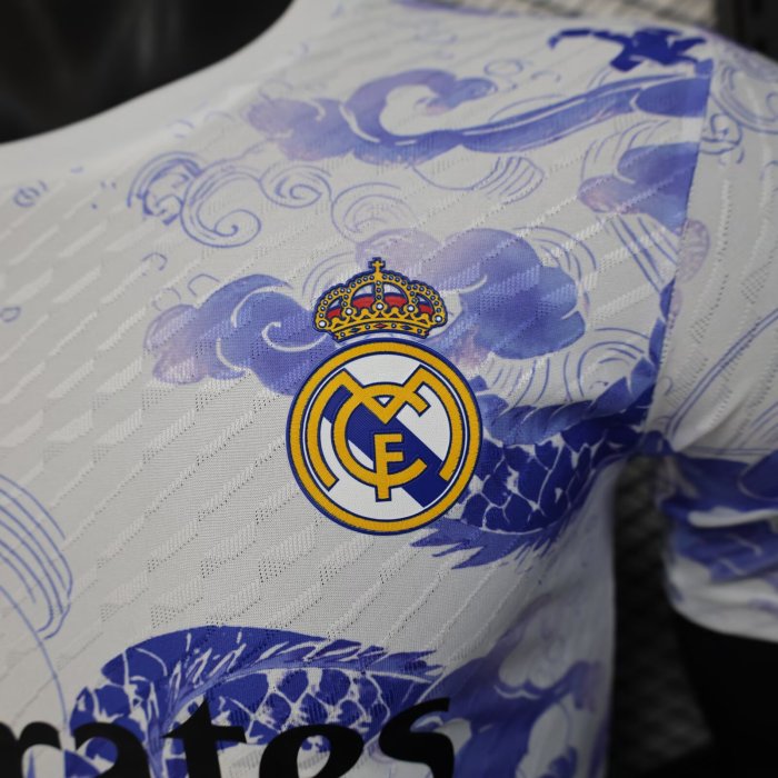 25-26 Real Madrid White Special Edition Player Version Soccer Jersey