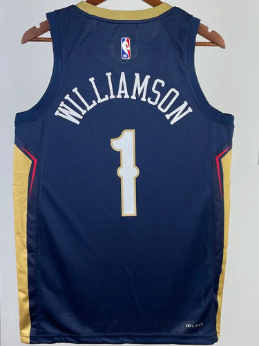 22-23 Pelicans WILLIAMSON #1 Royal Blue Top Quality Hot Pressing NBA Jersey