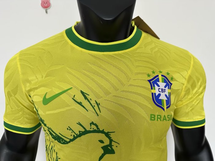 25-26 Brazil Yellow Special Edition Player Version Soccer Jersey