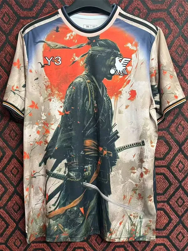 25-26 Japan khaki Special Edition Fans Soccer Jersey *Y3黑刀客