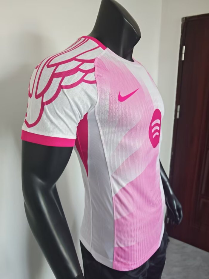 25-26 Barcelona Pink White Concept Edition Player Version Training shirts