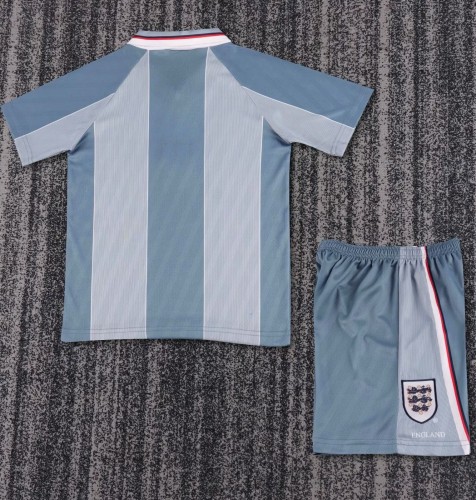 1996 England Away Kids Retro Soccer Jersey