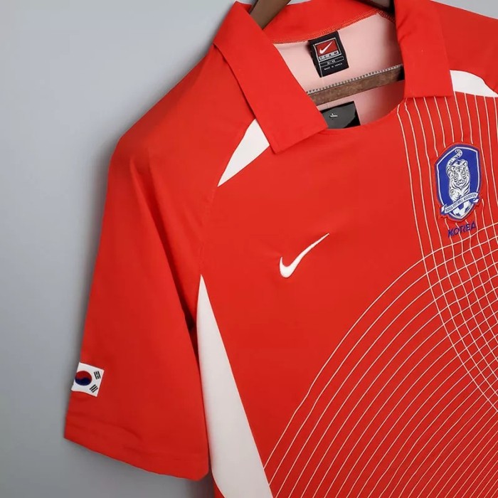 2002 Korea Home Retro Soccer Jersey