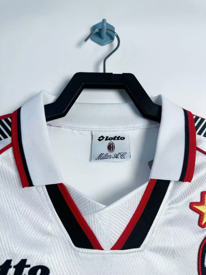 1997-1998 AC Milan Away Retro Soccer Jersey