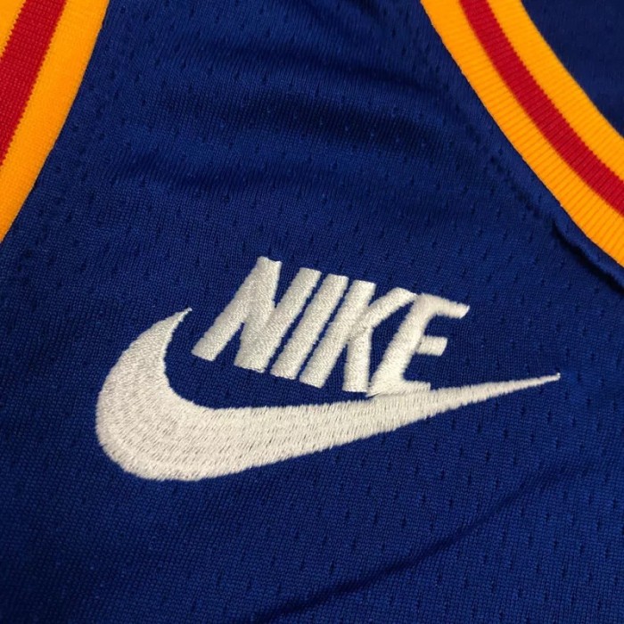 Warriors TOSCANO #95 'Mexico' Blue 75th Anniversary Retro Top Quality Hot Pressing NBA Jersey