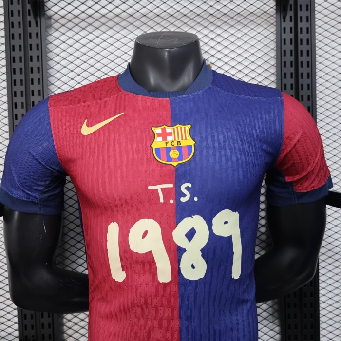 25-26 Barcelona Special Edition Player Version Soccer Jersey *1989