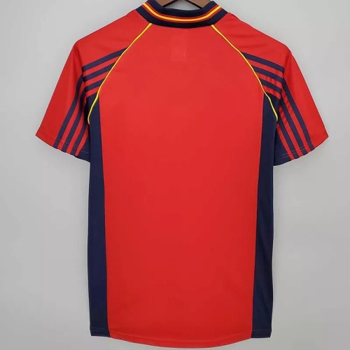 1998 Spain Home Retro Soccer Jersey