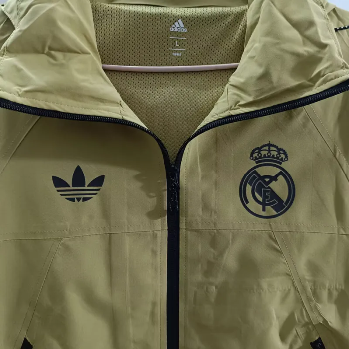 2025 Real Madrid New Pattern Windbreaker