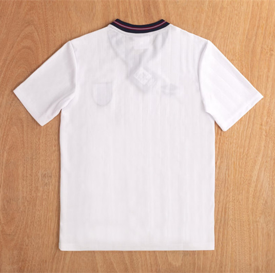 1986 England Home Retro Soccer Jersey