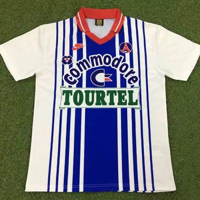 1992-1993 Paris Saint-Germain Paris White Retro Soccer Jersey