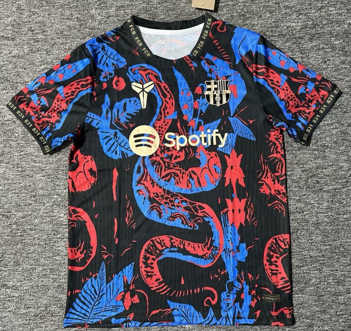 25-26 Barcelona Blue Red Special Edition Fans Training Shirts
