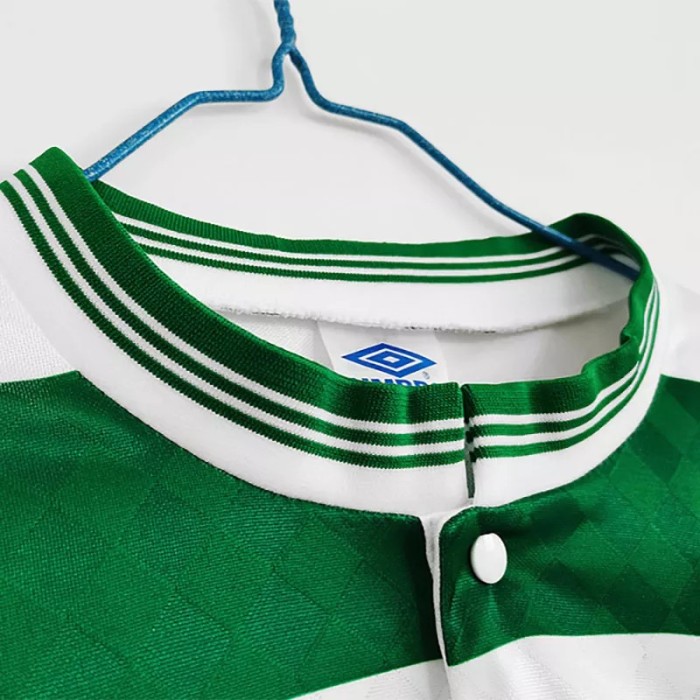 1987-1988 Celtic Home Long Sleeve Retro Soccer Jersey