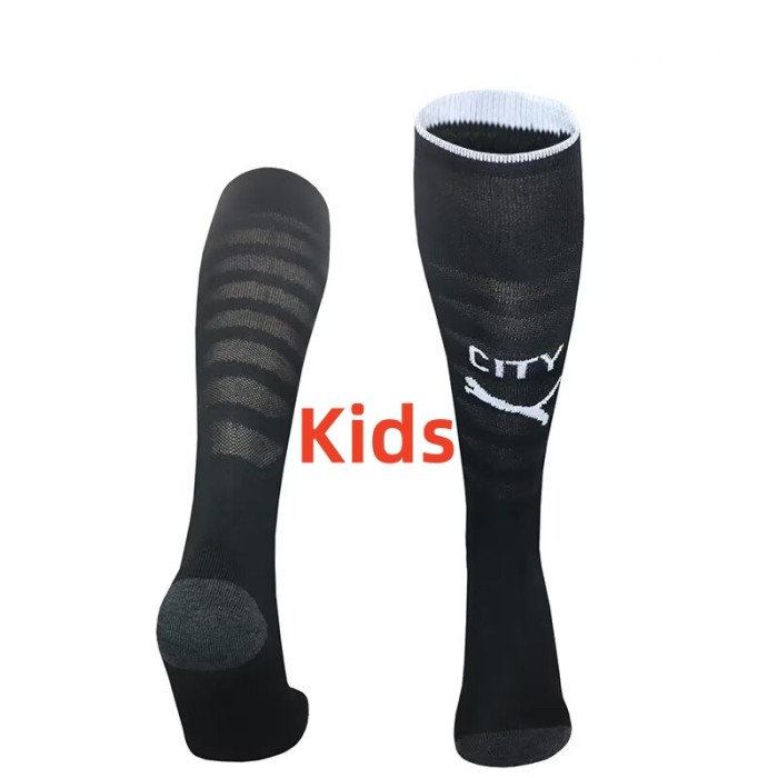 25-26 Manchester City Away Kids Socks