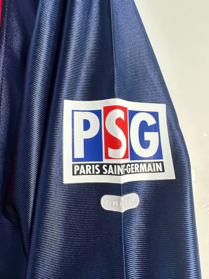 2001-2002 Paris Saint-Germain Home Long Sleeve Retro Soccer Jersey