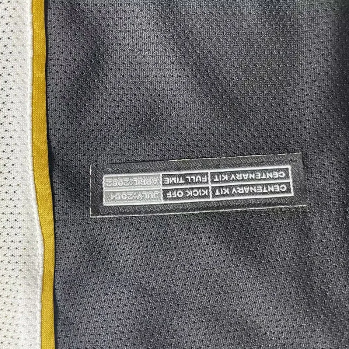 2001-2002 Manchester United 100th Centenary Gold Black Retro Soccer Jersey