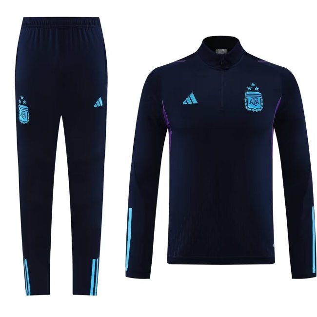 23-24 Argentina High Quality Half Pull Tracksuit