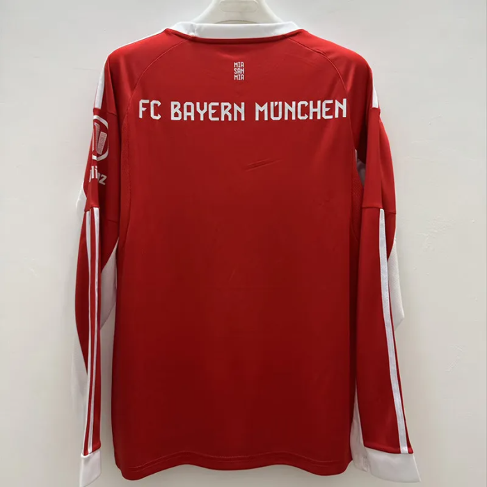 25-26 Bayern Home Long Sleeve Soccer Jersey (长袖)
