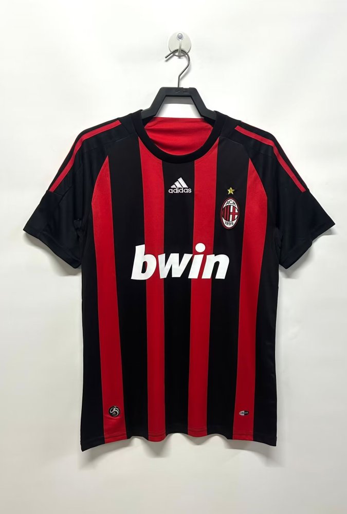 2008-2009 AC Milan Home Retro Soccer Jersey