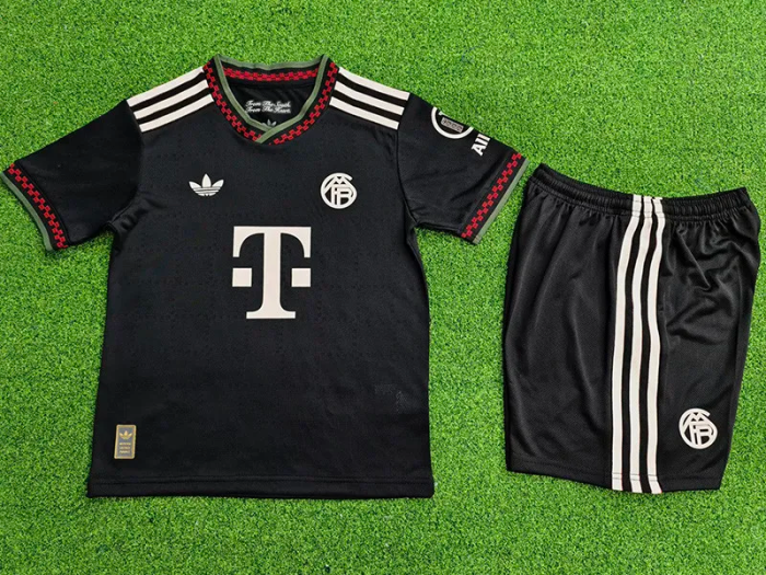 25-26 Bayern Third Kids Player Version Soccer Jersey 1:1 Thai Quality (球员童装)