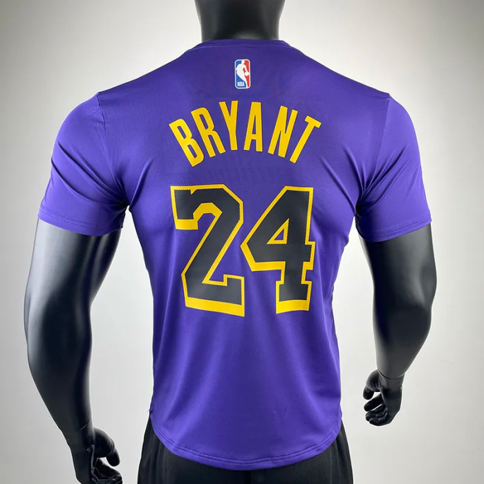 2023 LAKERS BRYANT #24 Purple Quick drying T-shirt (Trapeze Edition) 飞人版
