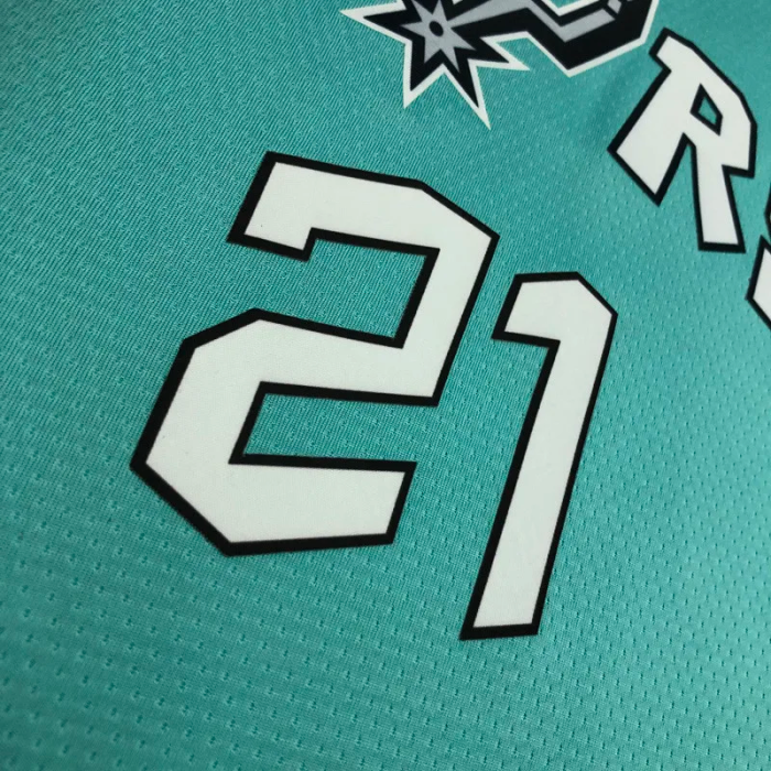 22-23 Sa Spurs DUNCAN #21 Blue City Edition Top Quality Hot Pressing NBA Jersey