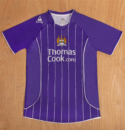 2007-2008 Manchester City Away Retro Soccer Jersey