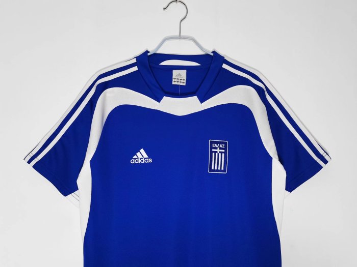 2004 Greece Home Retro Soccer Jersey