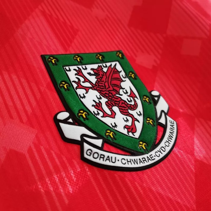 1990-1992 Wales Home Retro Soccer Jersey