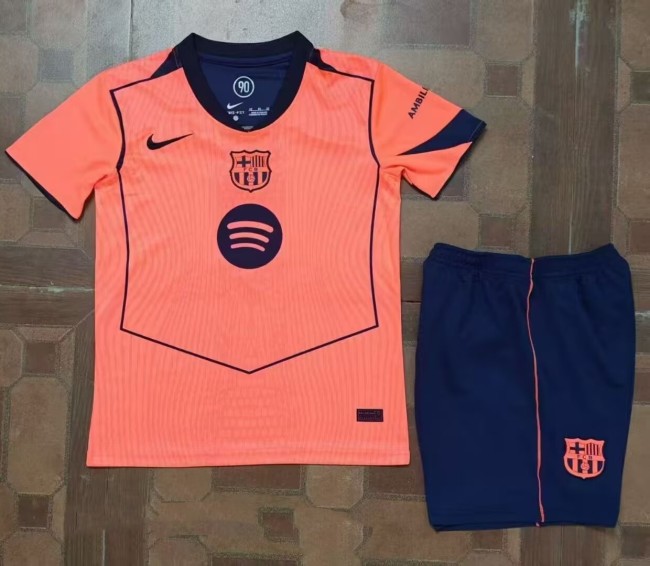 25-26 Barcelona Third  Kids Soccer Jersey